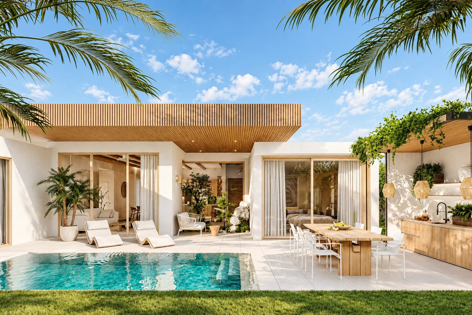 Villa and private pool at Green View Valley